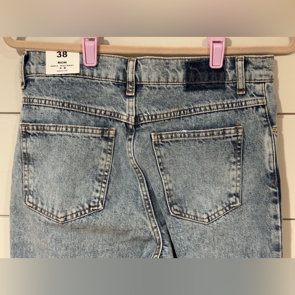 Mango High Rise Blue Jeans - Picture 6 of 8